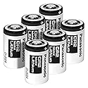 Panasonic CR2 Photo Lithium 3V Batteries for Mini 25 Mini 50 Mini 50S Mini 55 Pivi MP-100 & SP-1- Silver (Pack of 6)