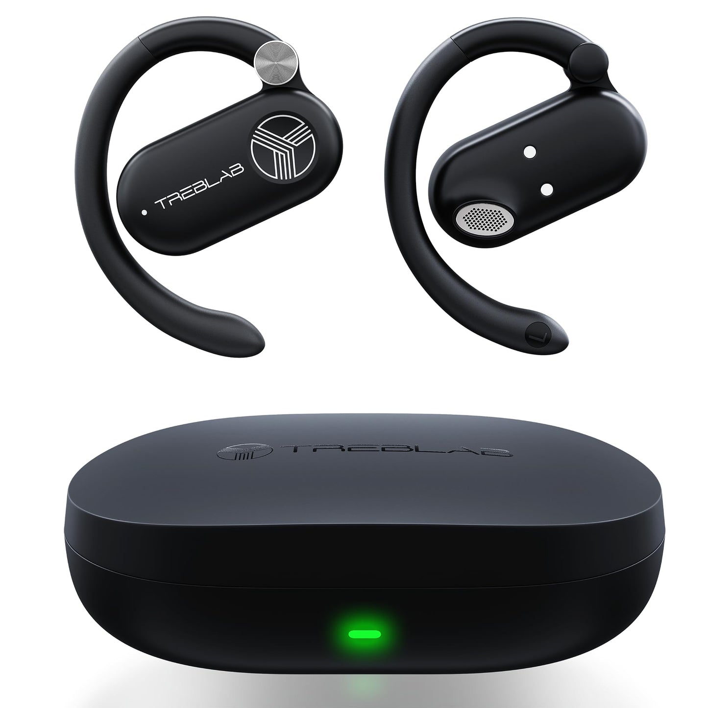 TREBLAB X-Open - True Open Ear Wireless Earbuds, Lightweight Comfort, Behind-Ear Fit, Immersive Sound, Dual Mic for Calls, 40H Playtime, Bluetooth…