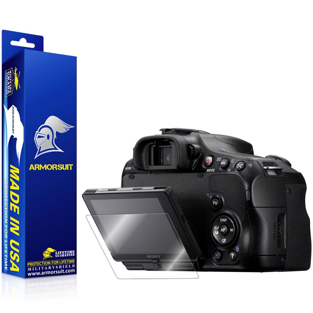 ArmorSuit Sony Alpha SLT-A65 Screen Protector Full Coverage MilitaryShield Screen Protector for Sony Alpha SLT-A65 - HD Clear Anti-Bubble Film