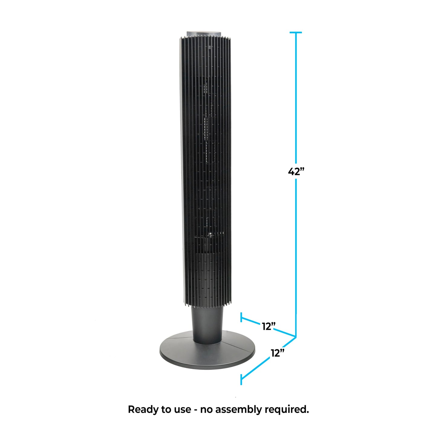Comfort Zone 42-Inch Smart Wi-Fi Oscillating Tower Fan