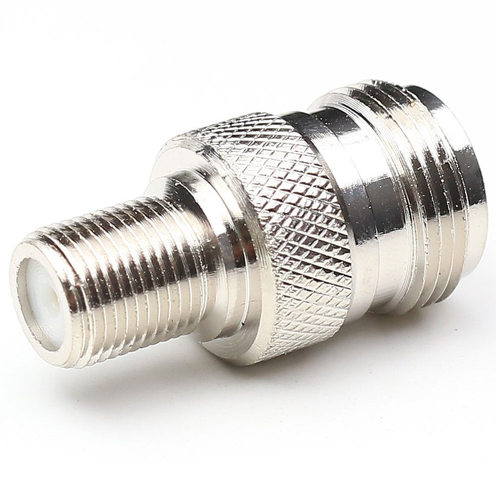ANHAN F Type Female to N Type Female Connector Adapters RF Coax Straight Antenna Adapter 2Packs