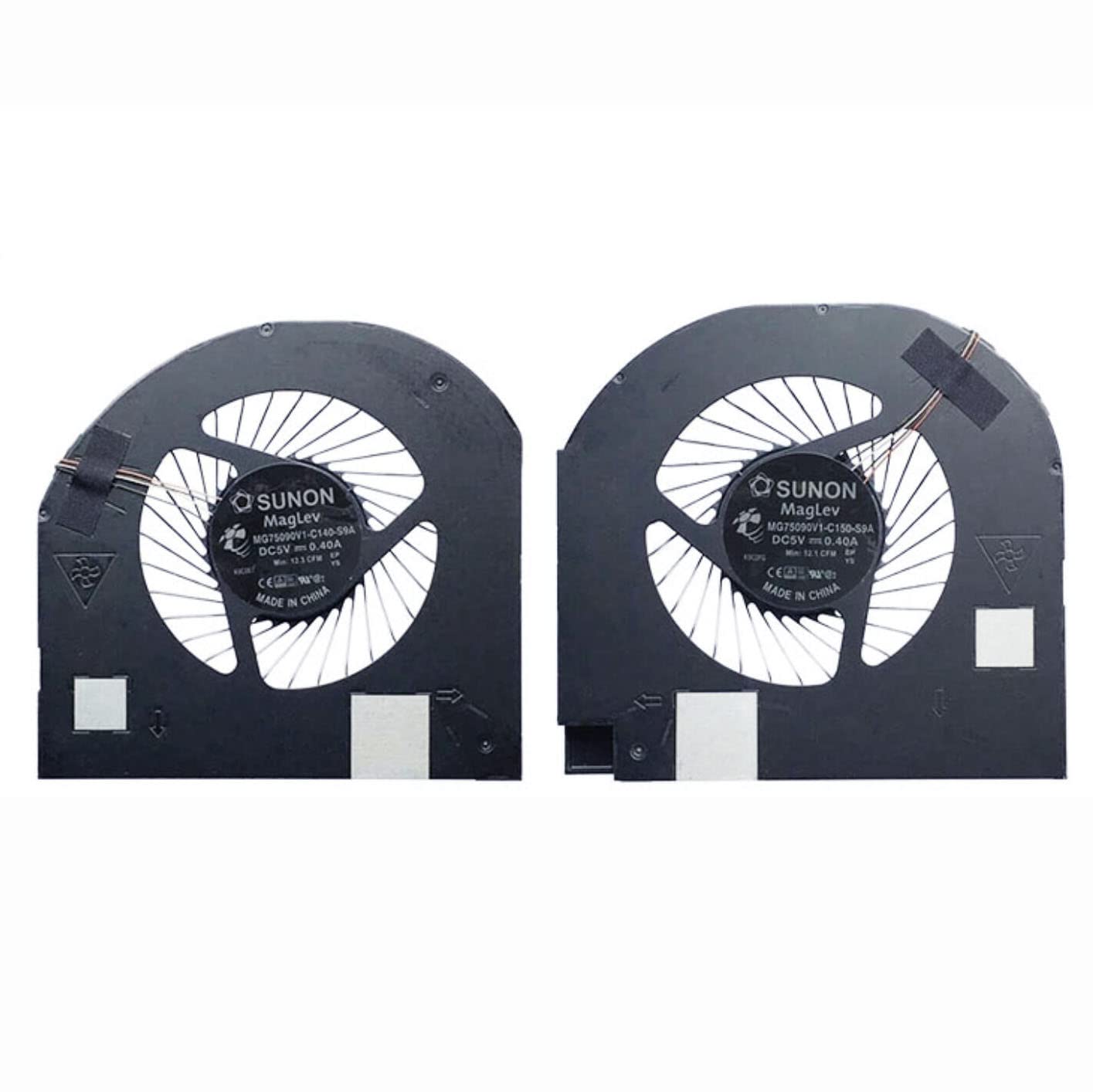 Fleshy Leaf New CPU+GPU Cooling Fan Replacement for DELL Precision 17 7730 M7730 7740 M7740 Series NS85C14-17G25 NS85C15-17G26 MG75090V1-C140-S9A