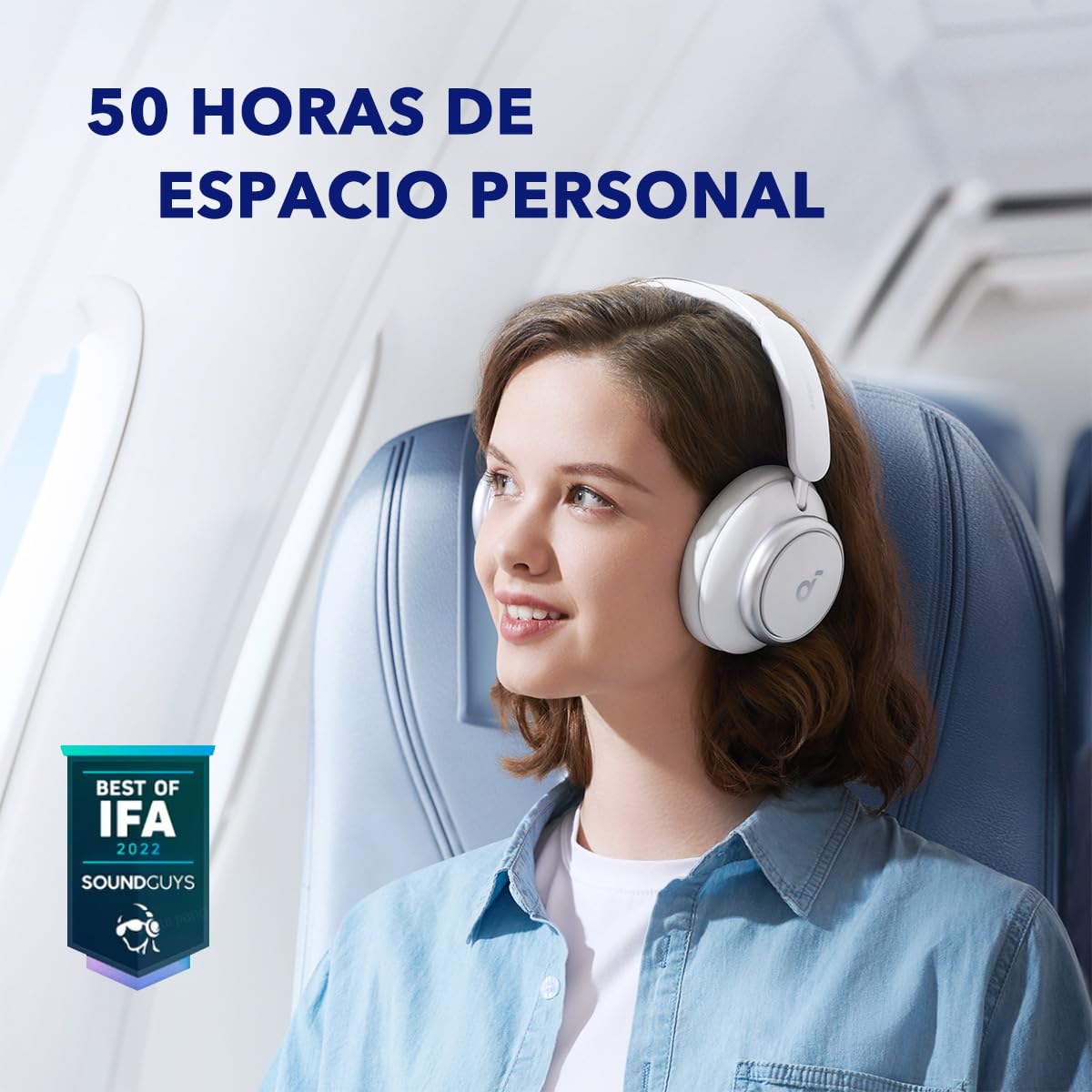 Soundcore by Anker Space Q45 Adaptive Active Noise Cancelling Headphones, Reduce Noise by Up to 98%, 50H Playtime, App Control, LDAC Hi-Res Wireless…