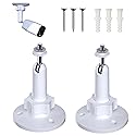 2 Pack Wall Mount Holder Compatible with Ring, Arlo, Eufy, Wyze, Nest Camera Indoor/Outdoor, for eufyCam SoloCam 360° Adjustable Mount Bracket