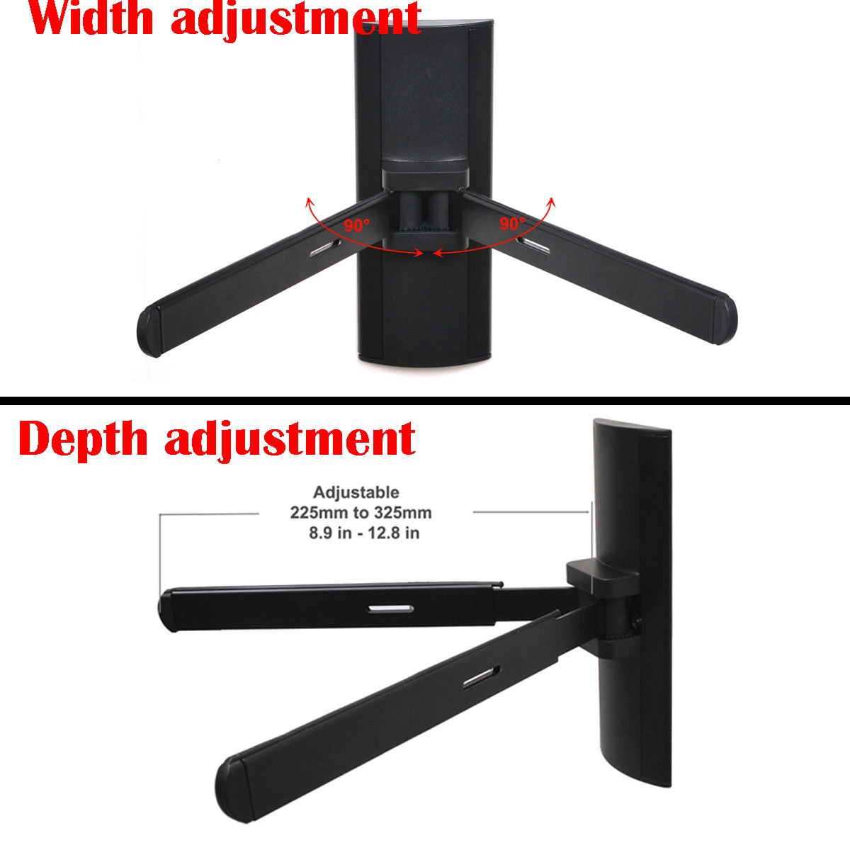 VideoSecu Tilt TV Wall Mount for Most 40"-80" Plasma LCD LED TV Flat Panel Display, Some Models up to 85" 90" with DVD DVR VCR Wall Mount M24