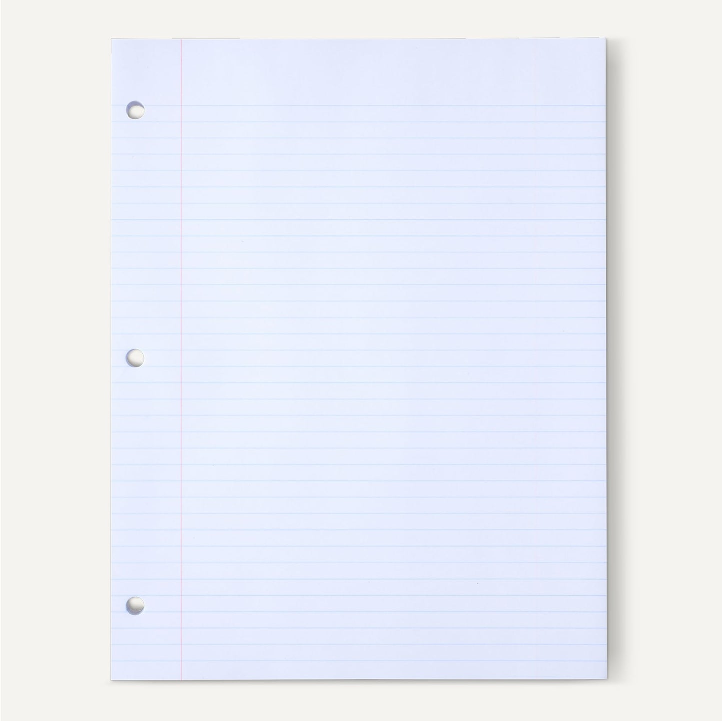 Amazon Basics College Ruled Loose Leaf Paper, 11" x 8.5", 150 Sheets, White, No Binding, 1-Pack