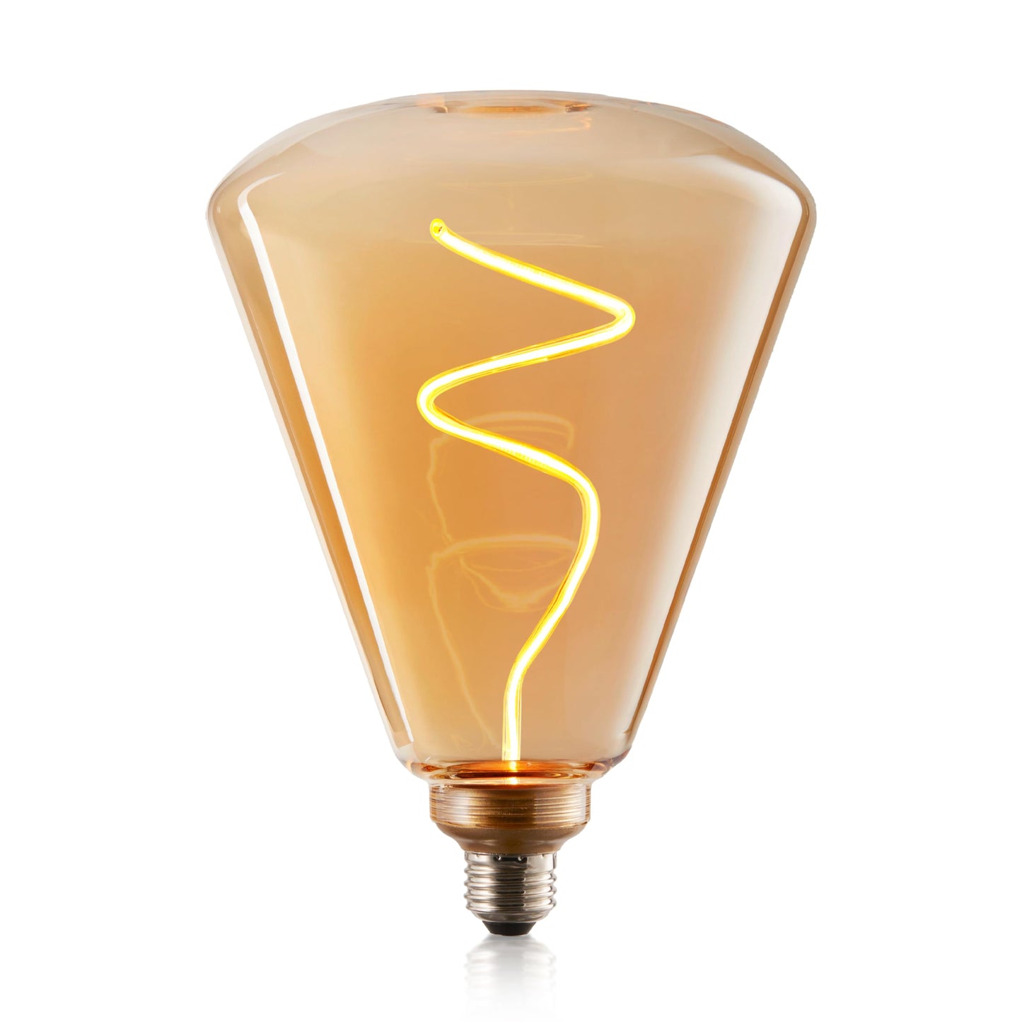 Next Glow Decorative Jumbo LED Filament Edison Light Bulb - 240 Lumen, 4.9W, Dimmable, 2000K Warm White, Medium E26 Base with Stunning Inner Pillar
