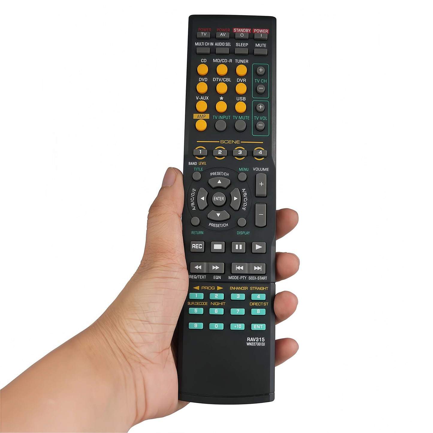Universal Replacement Remote Controller Compatible for Yamaha AV Receiver RX-V620 RX-V640 RX-V650 RX-V663 RX-V757 RX-V1500 RX-V3800