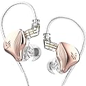 KZ ZEX Earbuds 1 electrostatic + 1 Dynamic Earphone in Ear Monitor Headphone with Detachable Cables Suitable for Audio Engineer, Musician (Rose Gold…