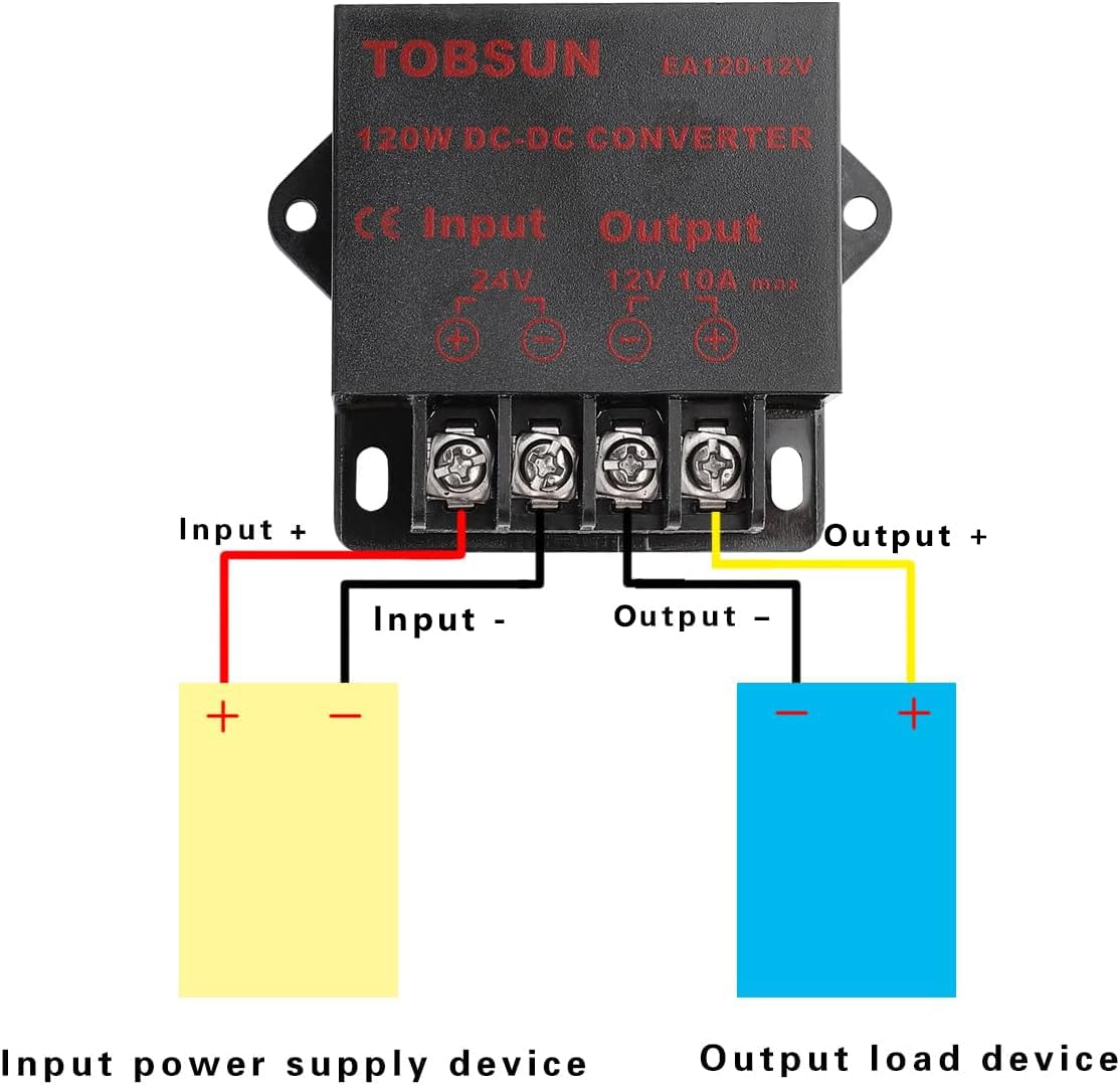 DC 24V to DC 12V 10A 120W Step Down Buck Converter Voltage Regulator Reducer Power Converter Mini Module 12V Transformer