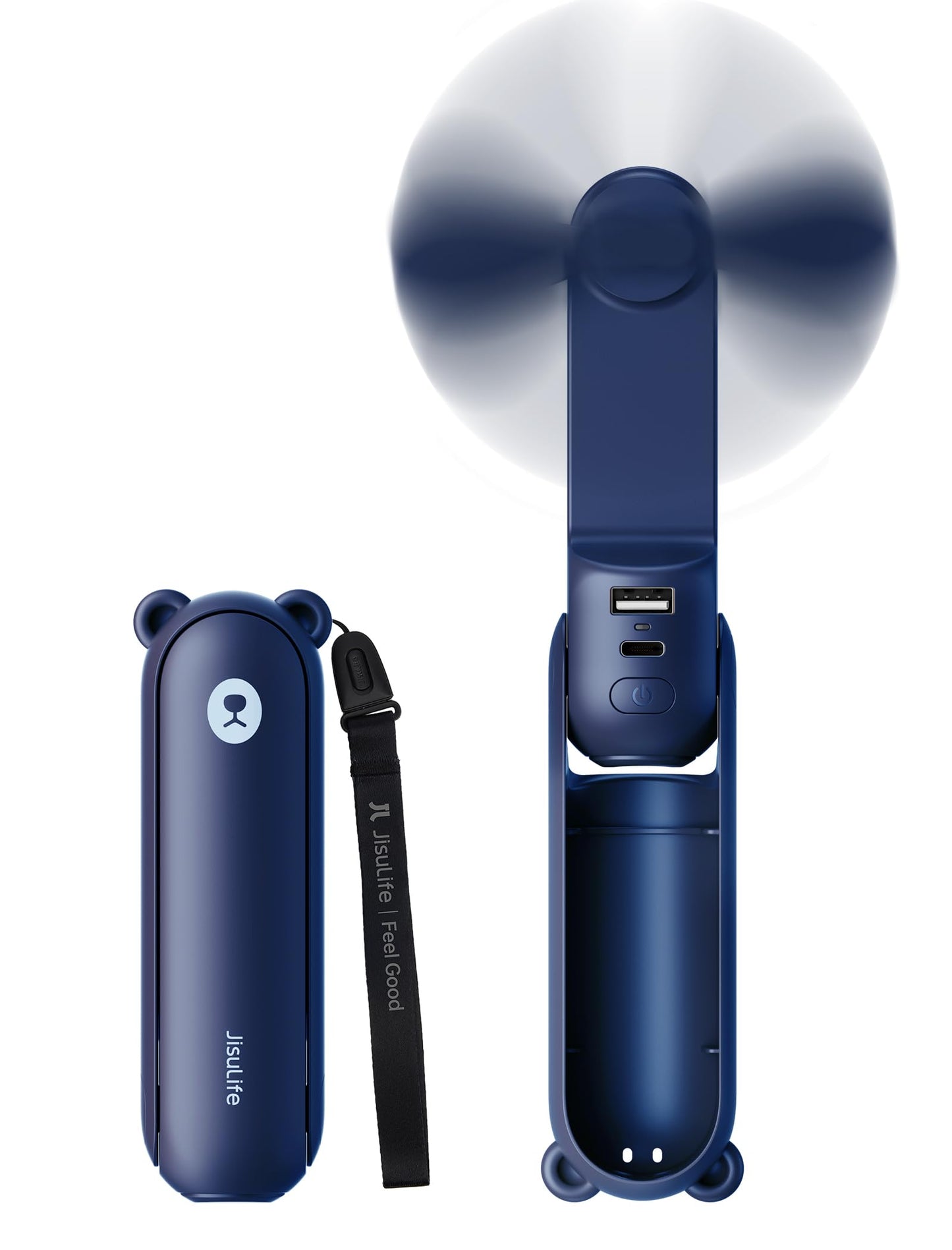 JISULIFE 3 IN 1 Portable Fan with Power Bank & Flashlight Featured