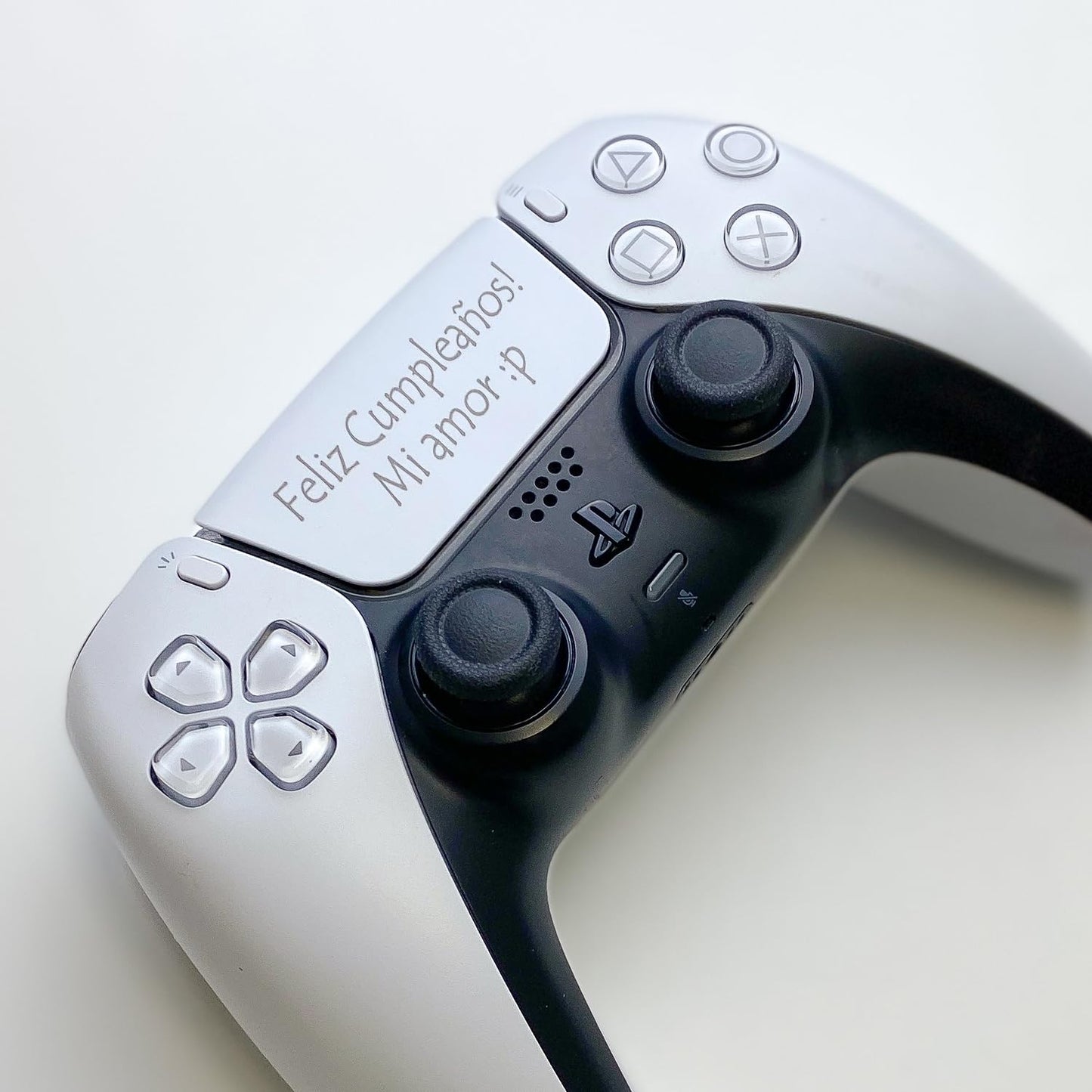 Sony Personalized PlayStation 5 DualSense Wireless Controller - Custom Engraved Colors & Designs - White - Make your controller unique with a
