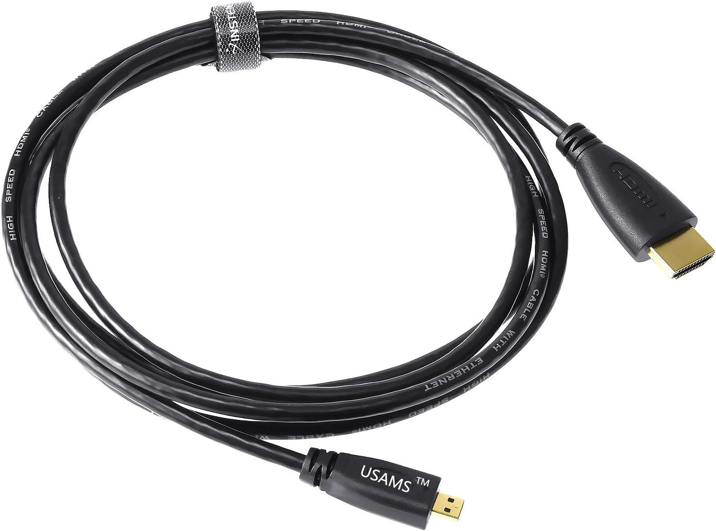 USAMS Micro HDMI (Type D) to HDMI (Type A) Cable- 6 Feet