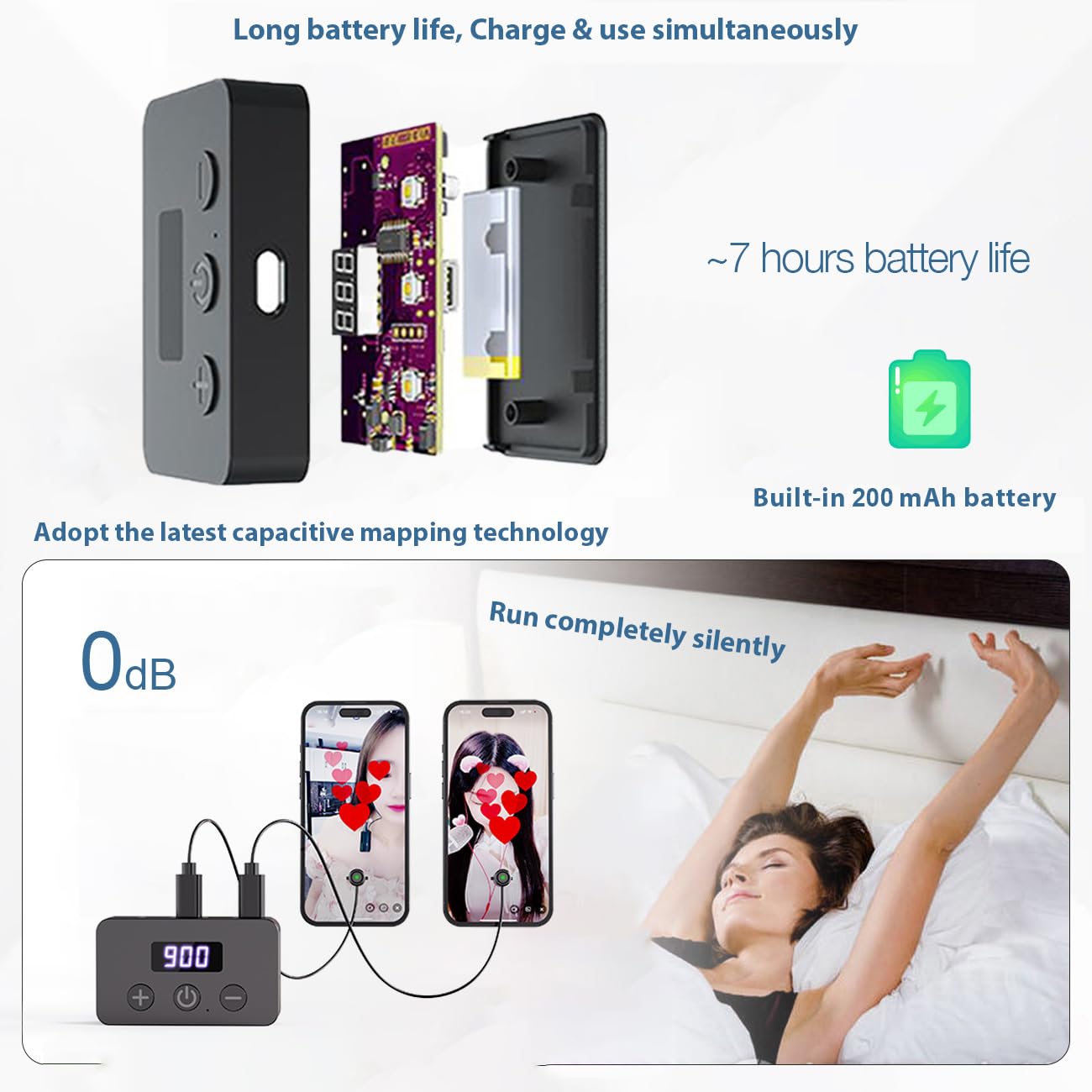 X1 Smartphone Auto Clicker: 130 Adjustable Speeds | Built-in Battery | Expandable to 5 Click Heads | Random Speed Mode | Completely Silent |