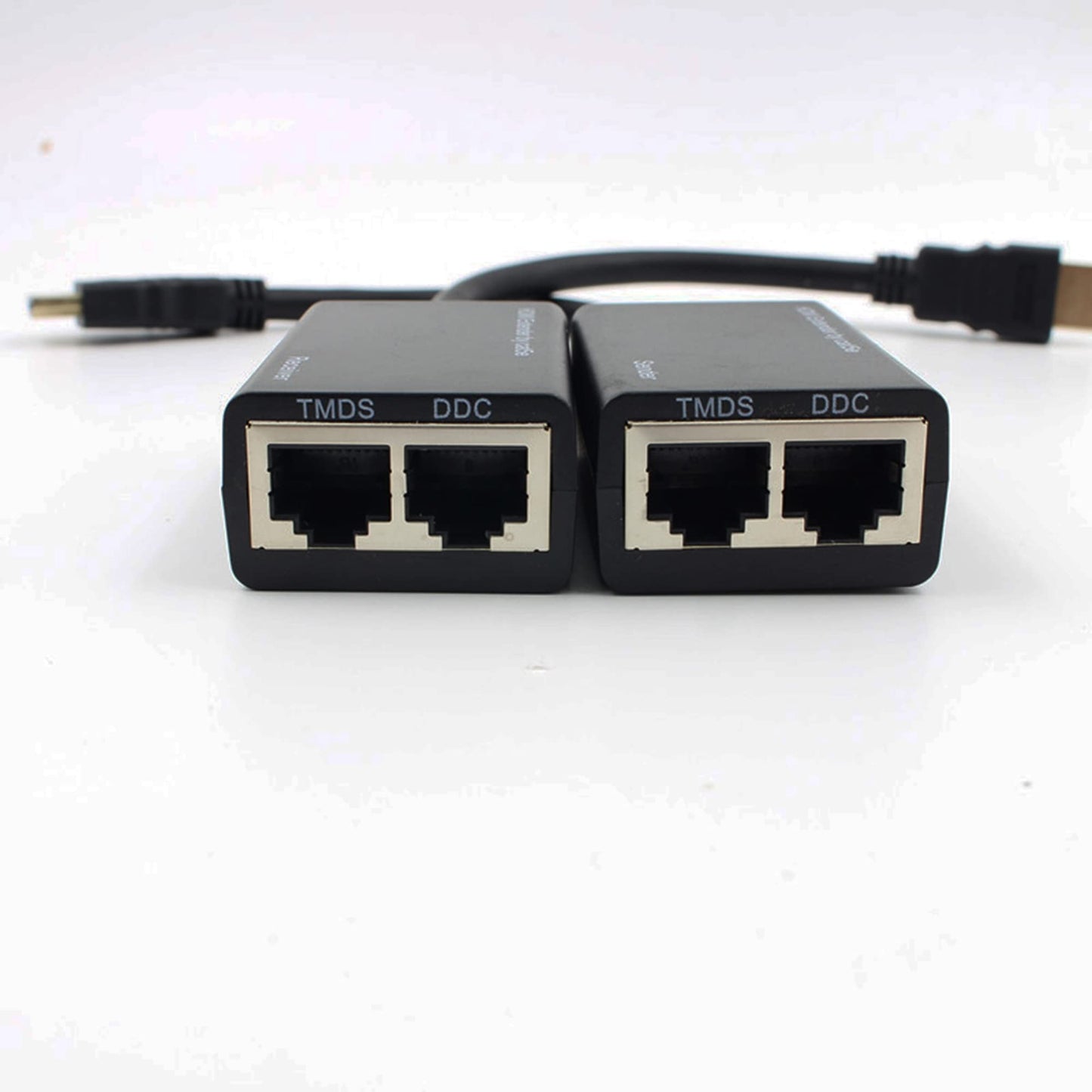 SHANFEILU HDMI Extender to RJ45 Over CAT 5e/6 Network LAN Ethernet Cable Adapter Signal Repeater 98ft 1080P HDMI Male to RJ45 Adapter 30M