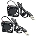 FainWan 2-Pack 40mm x10mm DC 5V USB Brushless Cooling Fan, Dual Ball Bearing, Quiet Operation, 4010 Small Computer Fan 100cm Wire
