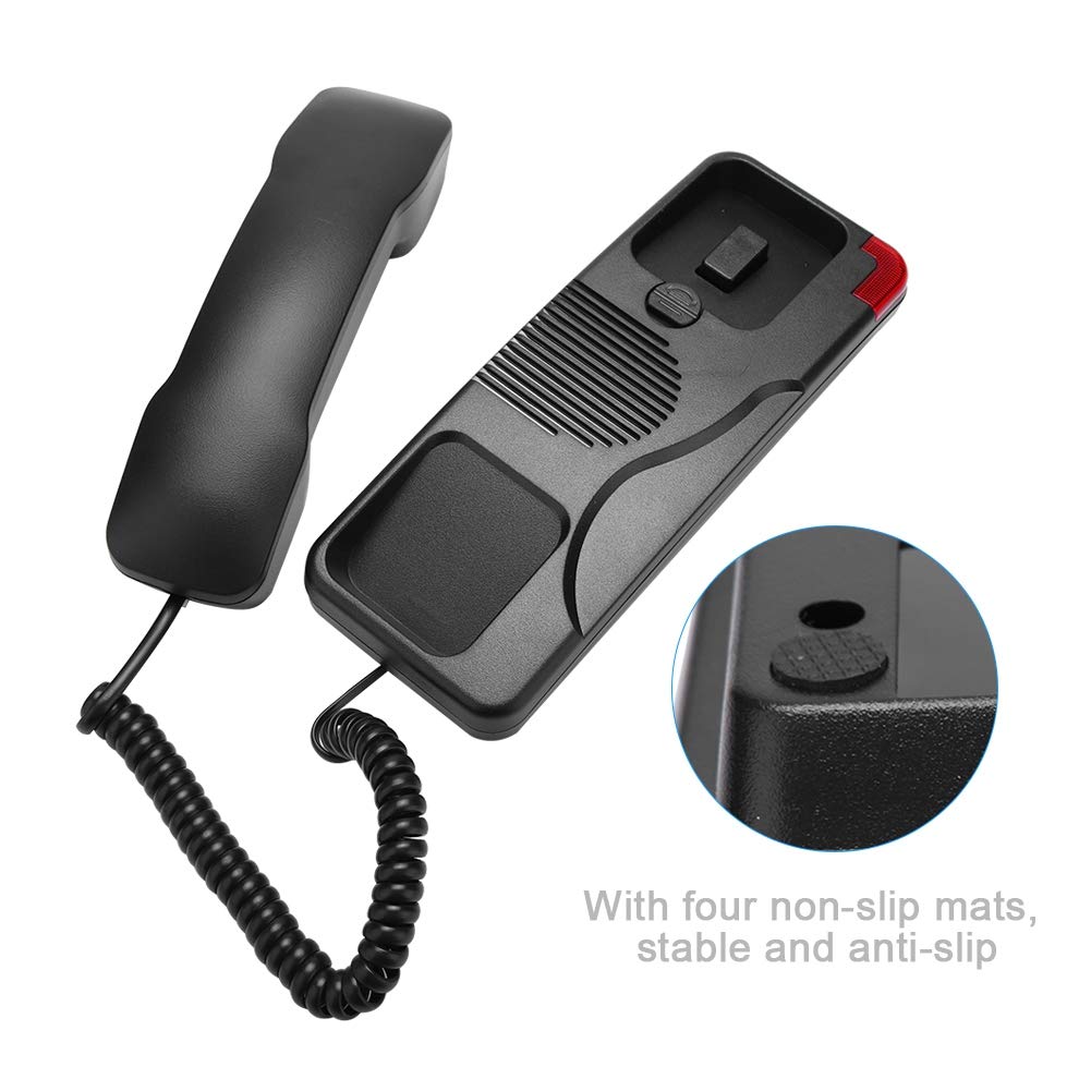 Telephone Extension,Landline Telephone,Corded Phone with Large Number Buttons for Hotel, Family,Business, The Phone can be puted on The Desk or