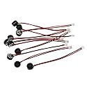 E-outstanding MIC Electret Condenser Microphone 10PCS 6027 High Sensitivity Remote Intelligent Speech Recognition Microphone With 2 Wire Leads and