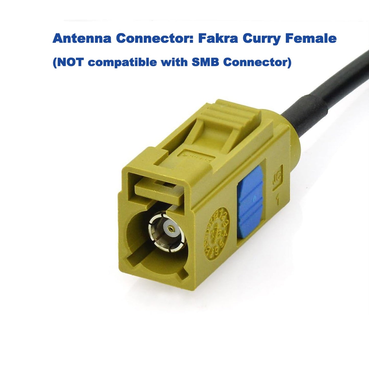 Eightwood Mini Satellite Radio Antenna Fakra K Curry Female Connector Compatible with Sirius XM Car Vehicle Trucks RV HD Hi-Fi Radio Stereo Receiver