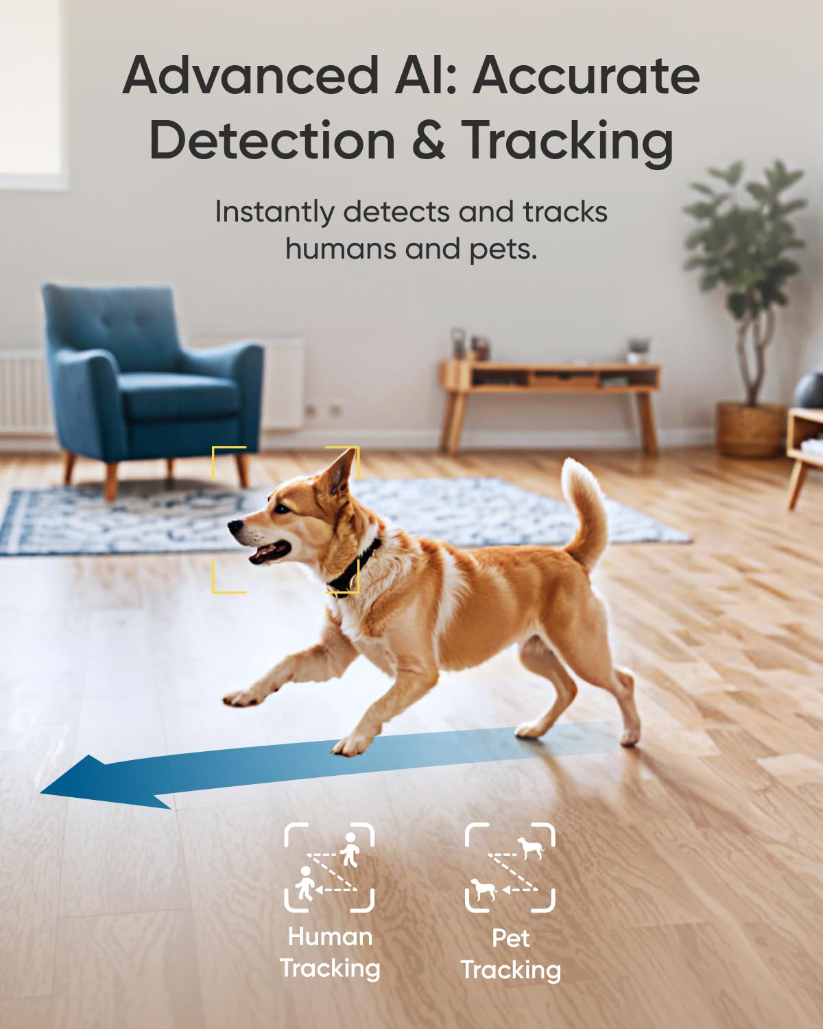 eufy Indoor Cam E30, Latest Generation, 4K UHD Security Camera, Pet/Dog/Baby Camera with Phone app, Color Night Vision, Human/Pet Auto Tracking, 360