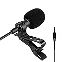 Sujeetec Lavalier Microphone Lapel Microphone Compatible with Portable Voice Amplifier Wireless Transmitter - Unidirectional Condenser Mic - 3.5mm