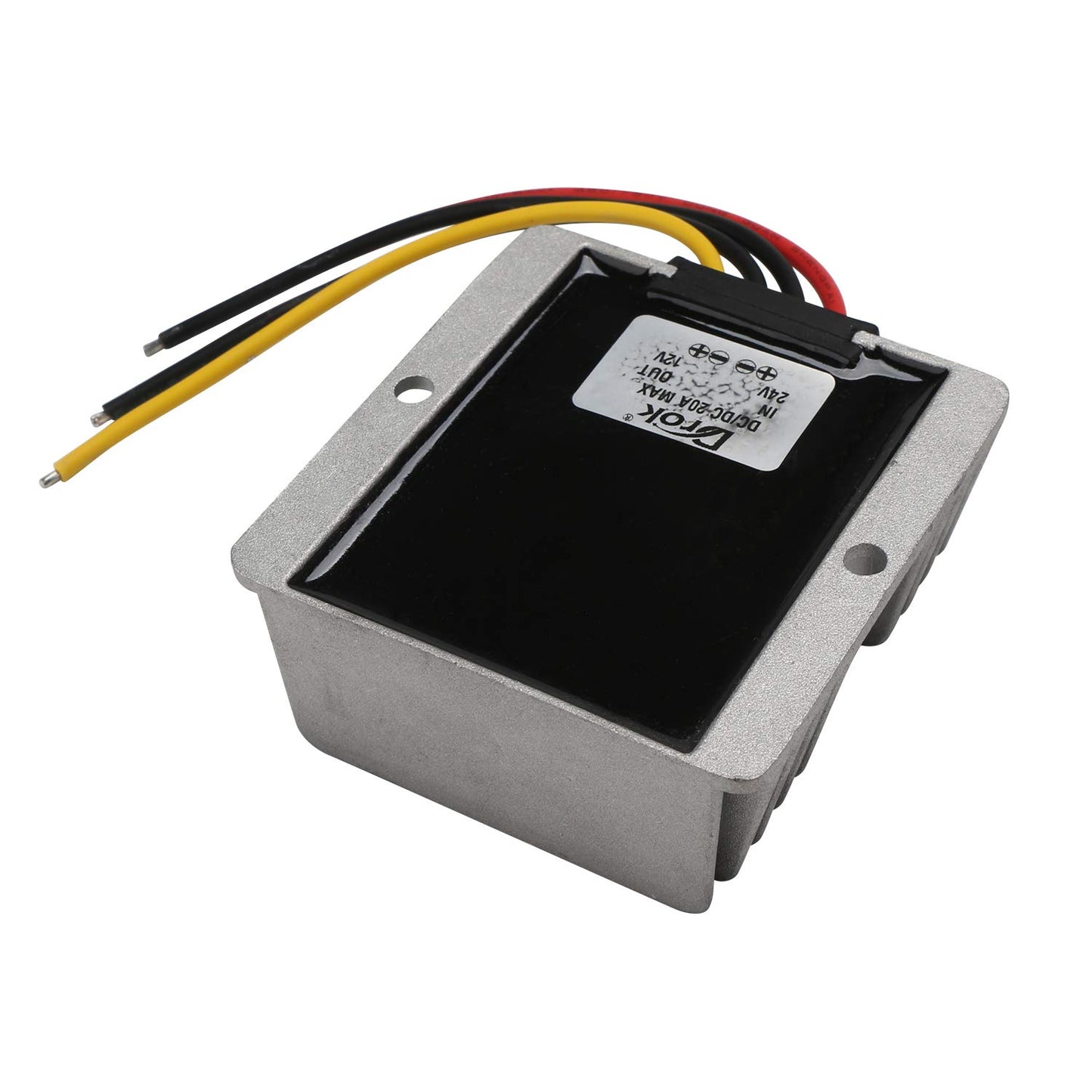 DROK 090066 20A/240W High Current Non-isolated Buck Voltage Converter Regulator Waterproof DC-DC 17-35V 24V to 12V Step-down Power Supply