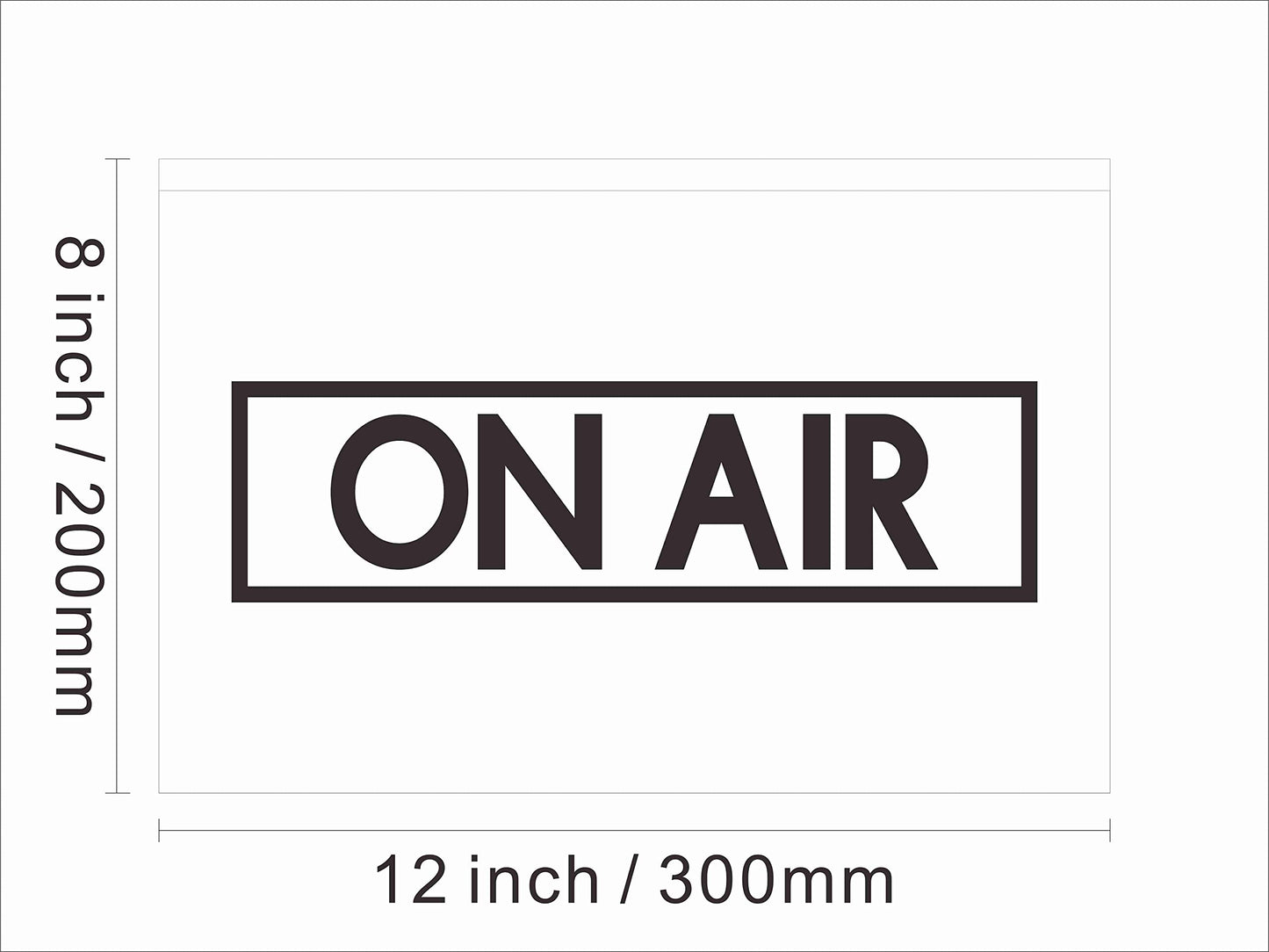 140017 On Air Recording Studio Music Media Room Display Decor LED Light Neon Sign (12" X 8", Red)