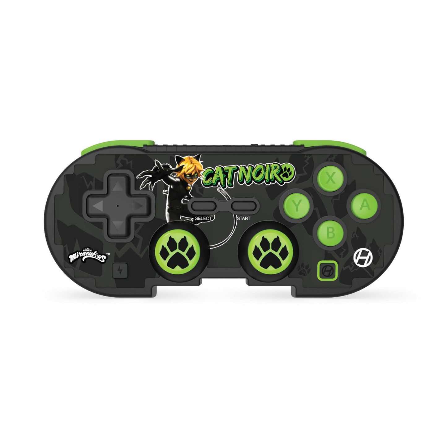 Hyperkin - Limited Edition Pixel Art Bluetooth Controller - Miraculous Edition (Cat Noir) - Officially Licensed for Nintendo Switch 2