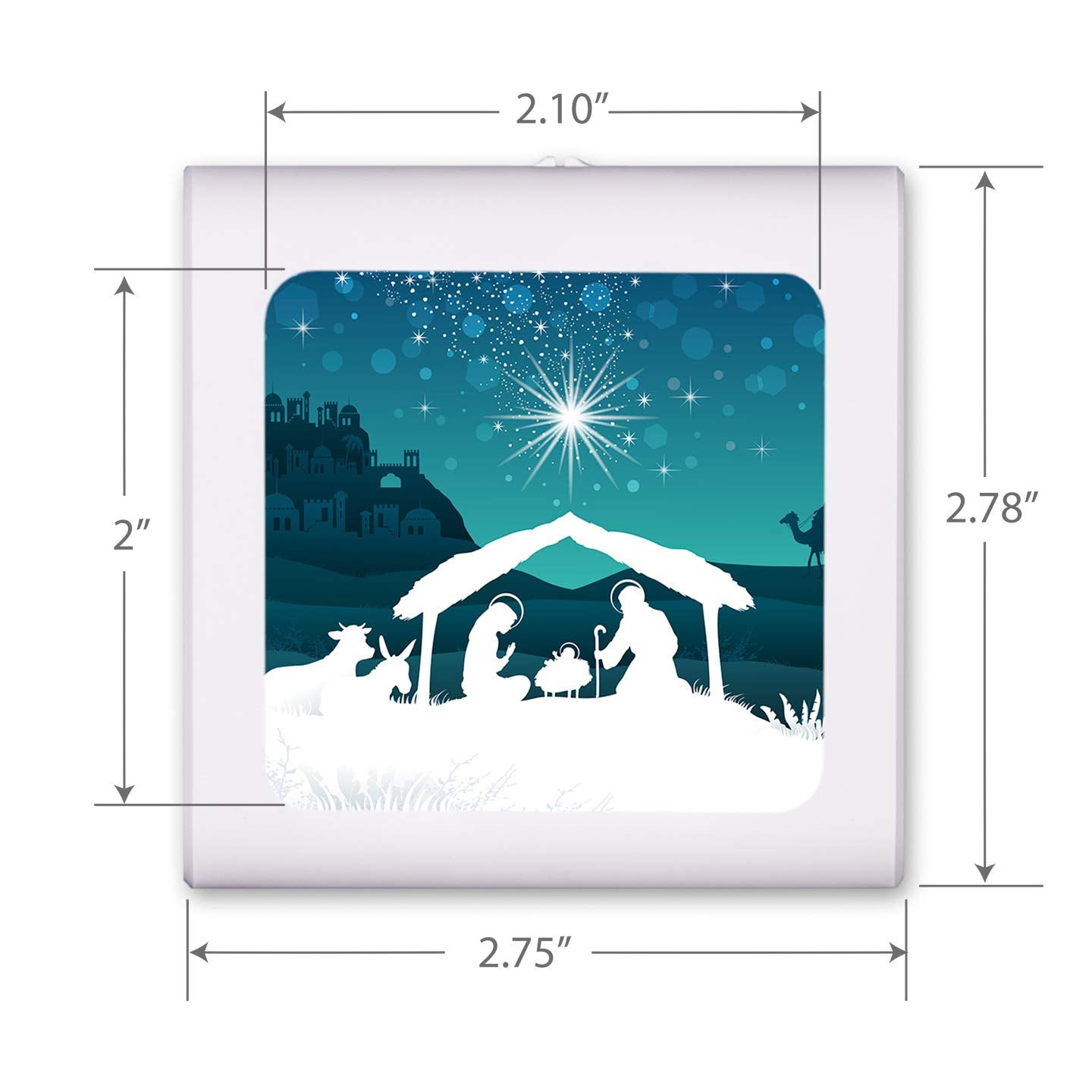 Art Plates Plug in Dimmable LED Night Light with Dusk to Dawn Auto Sensor, Adjustable Brightness, Warm Light, Auto On-Off Nightlight for Bathroom