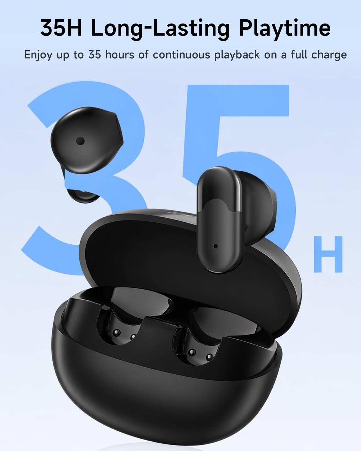 Acer Wireless Earbuds, 0.12oz Ultra-Light Ear Buds?Bluetooth 6.0 Headphones