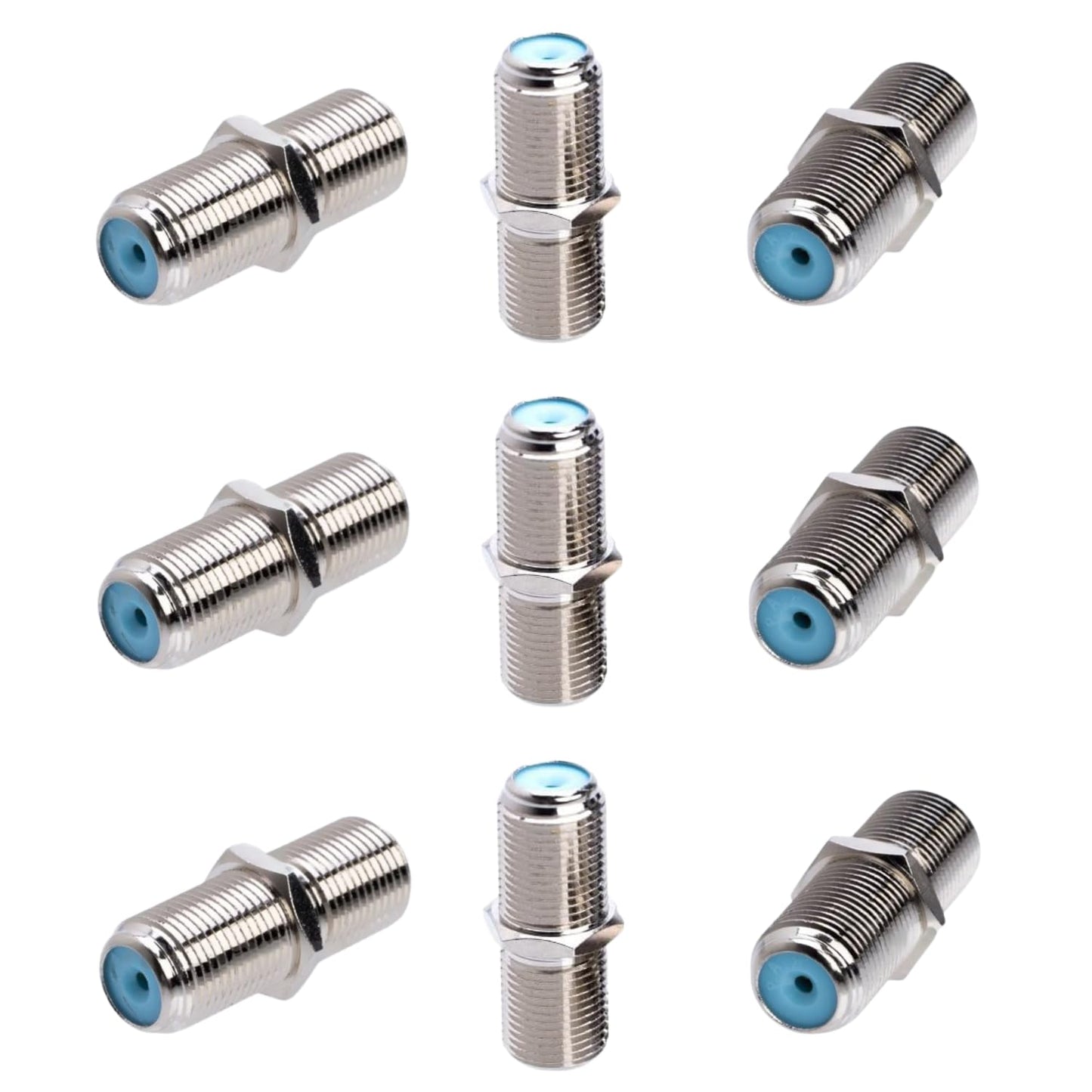 SATMAXIMUM F81 Barrel Female to Female Coupler Connector, 3GHz F-Type Coaxial Cable Extension Adapter for High-Speed Internet and Satellite (30 PCS)