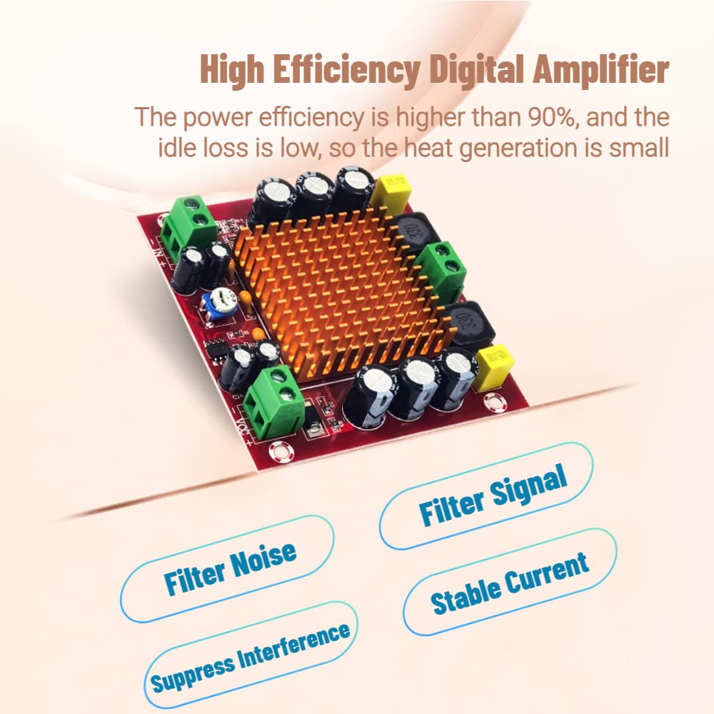 TPA3116D2 MONO Chip 150W Single channel Audio Receiver Digital Amplifier Board, Power Amp Module 12V to 26V