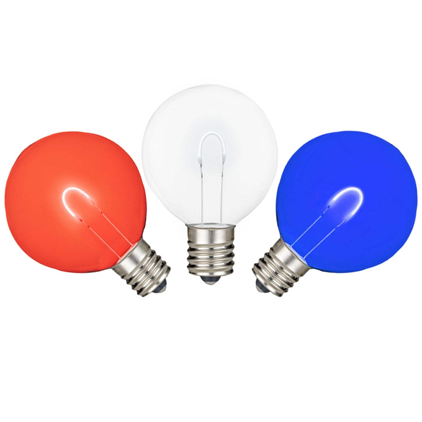 Novelty Lights 25 Pack G50 LED Outdoor Patio Globe Replacement Bulbs
