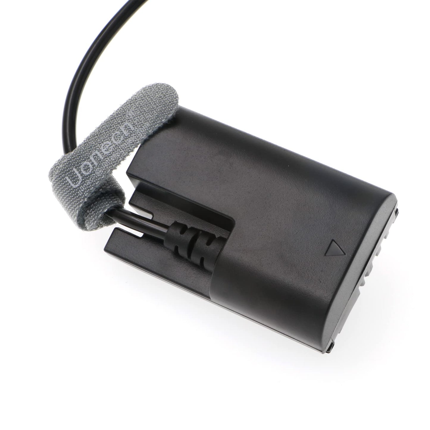 Uonecn LP E6 Dummy Battery to 2 pin Male Spring Power Cable for SmallHD 501 502 702 Monitor and Canon 5D Mark II 7D 60D
