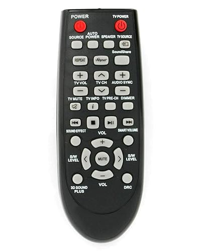 Replaced Remote Control Compatible for Samsung HW-450 AH59-02547B HW-D450/ZA HW-D450/ZC HW-D551 HW-D570/ZF HW-E450ZA HW-F355 HW-F750/ZAZZ01 Home