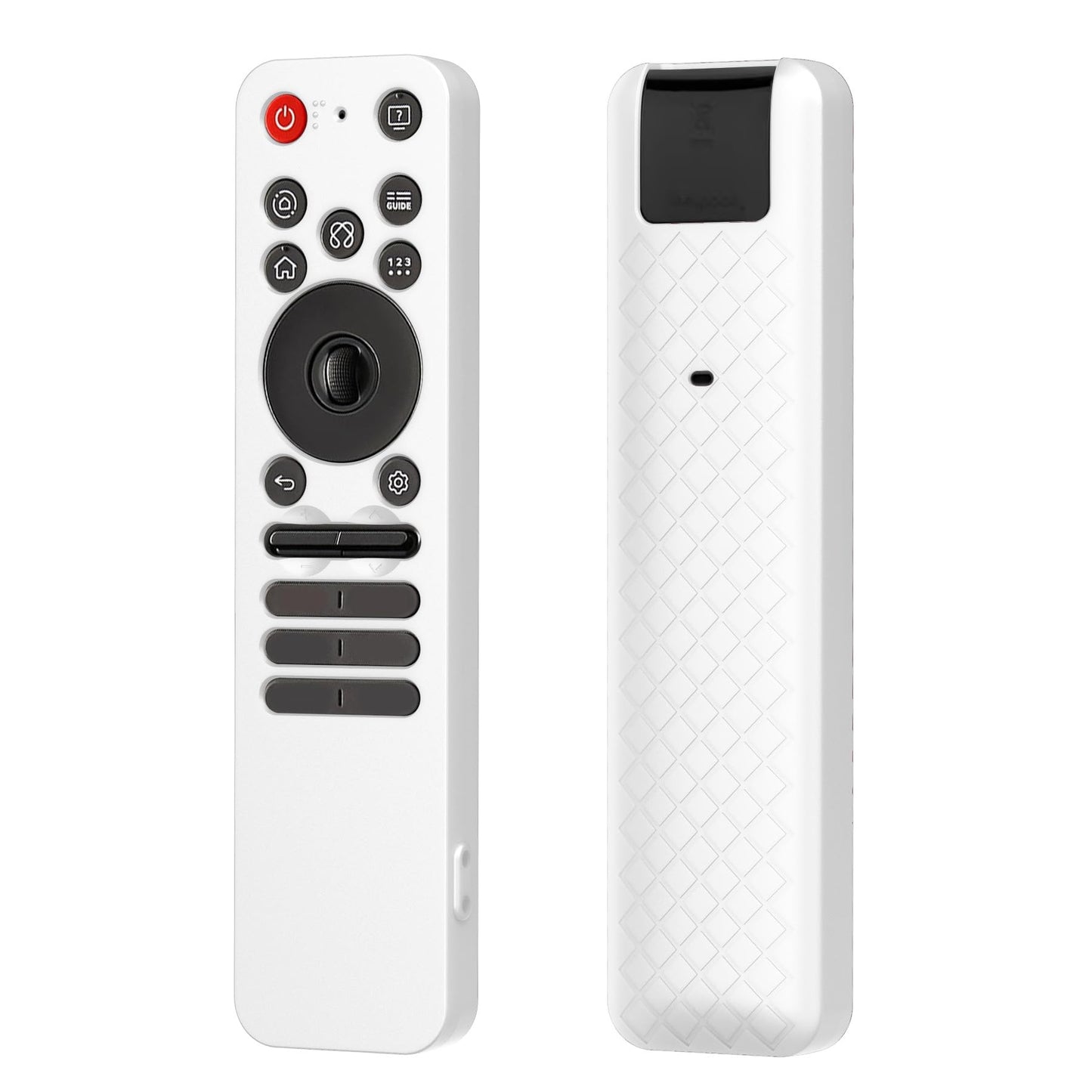 JCMOYUTY Case for LG MR25GA Remote, Protective Sleeve for 2025 LG OLED Smart TV C5 B5 G5 M5 Series Remote, White