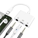 USB C to Dual 3.5mm Headphone Jack Adapter USB C to 3.5mm Audio Adapter 3 in 1 Aux to USB C Headphone Splitter and Fast Charger for iPhone 17 16
