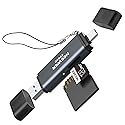 NEEWER TF & SD Card Reader USB C USB A, Type C to Micro SD Adapter, Dual Slot High Speed USB3.1 Gen1 Memory Card Reader for MicroSD, SDHC, SDXC Cards