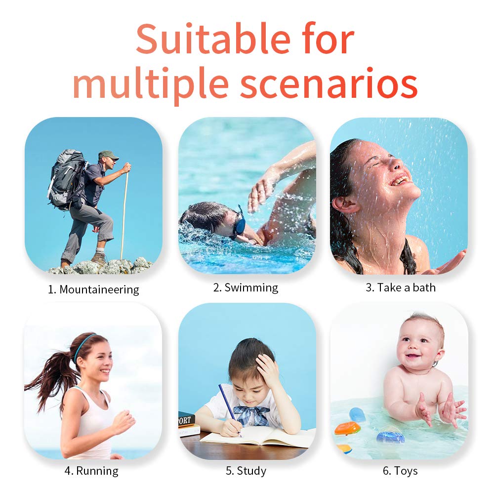 CYBORIS Small Portable Bluetooth Speaker, Portable Shower Speakers IPX7 Waterproof Wireless Floating Pool Mini Outdoor Speakers Handsfree