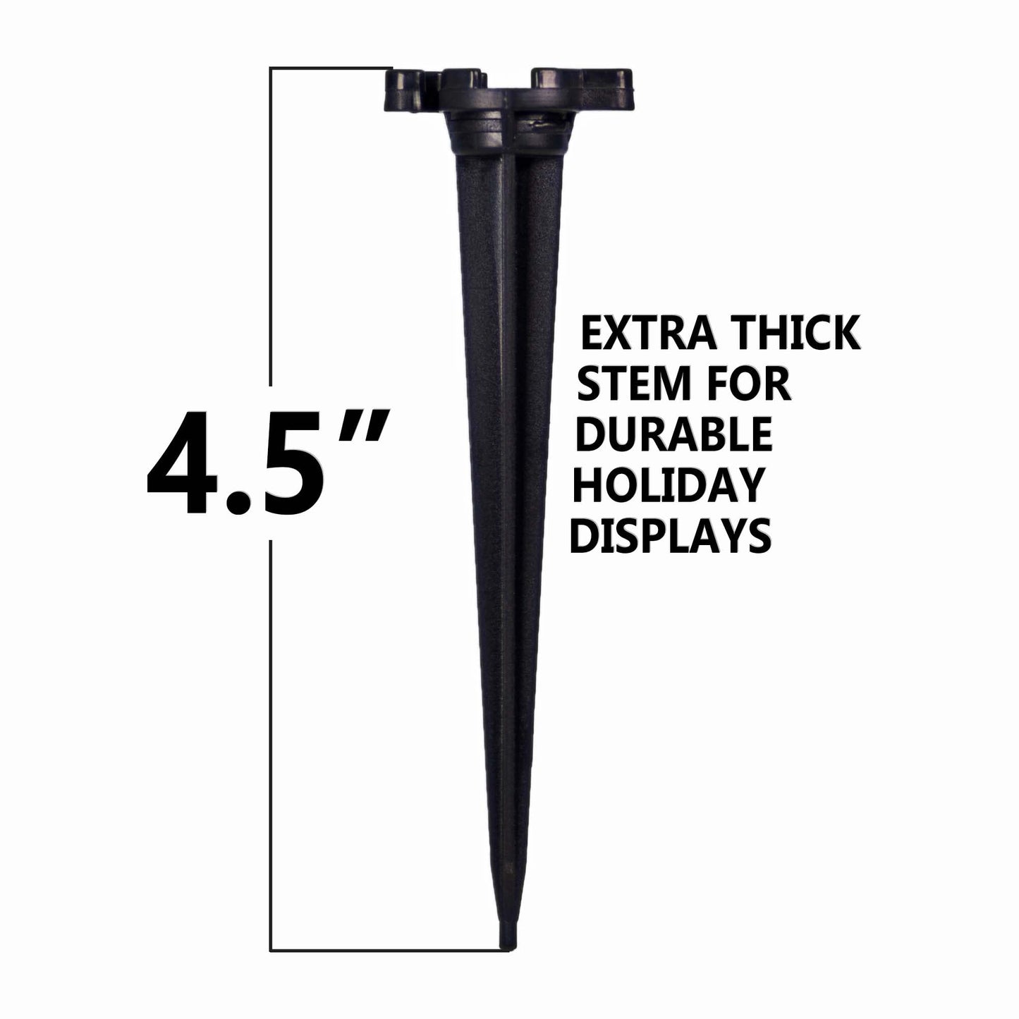 Holiday Lighting Outlet Christmas Light Stakes | Universal 5-Inch Outdoor Light Stakes For C9 or C7 Light Sockets | Improved Break-Resistant Design |