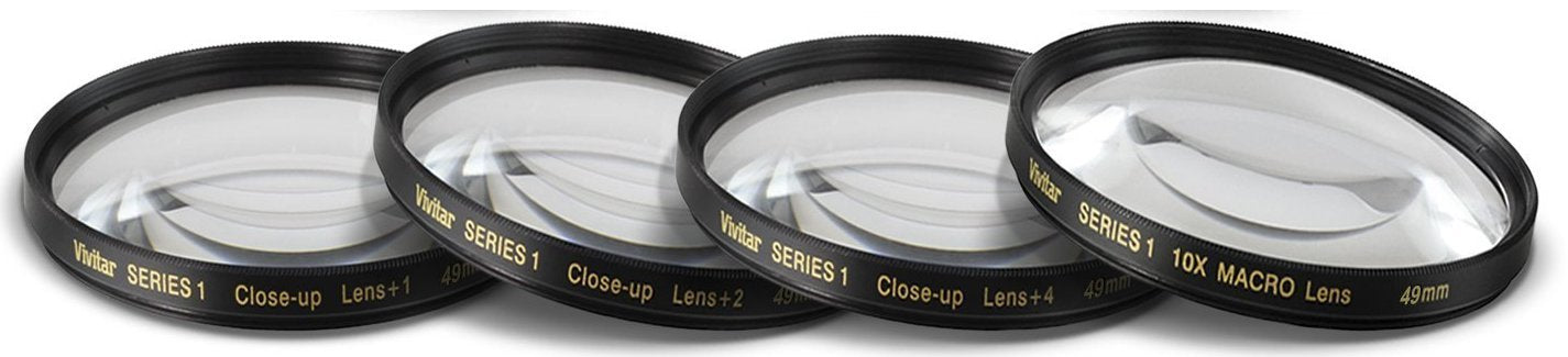 49mm 7PC Filter Set for Canon EF 50mm f/1.8 STM Lens - Includes 3 PC Filter Kit (UV-CPL-FLD) and 4PC Close Up Filter Set (+1+2+4+10)
