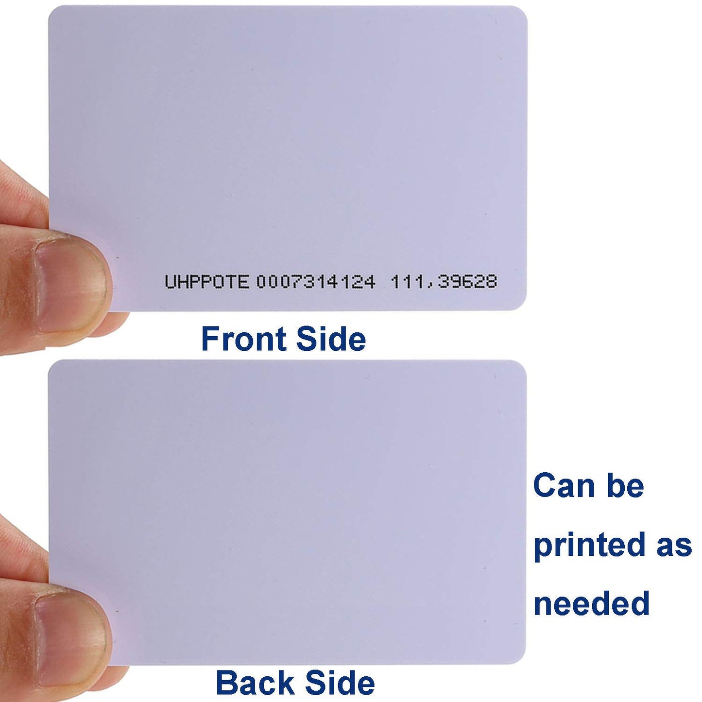 UHPPOTE Contactless 125kHz RFID Proximity Smart Card 0.8mm Thick for Access Control System & Time Attandance (Read only, 100 Pack)