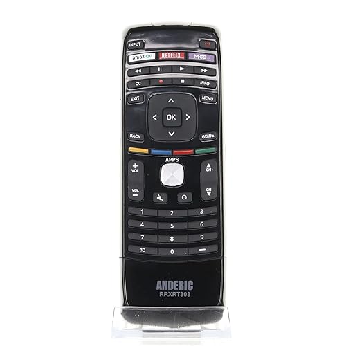 ANDERIC RRXRT303 with QWERTY for Vizio TV Remote Control