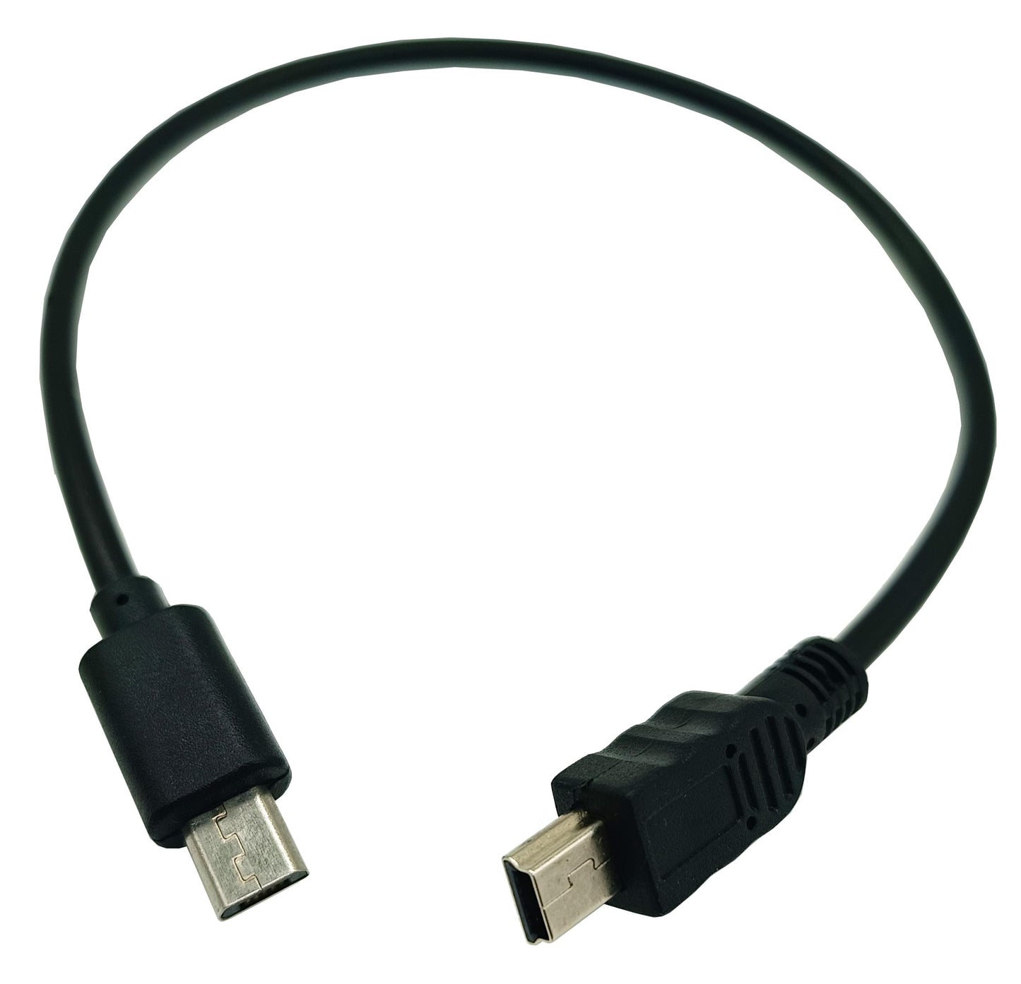 MTUERANC USB OTG Cable, 2 Pack USB Micro Male to Mini USB 5 Pin Male Conversion Adapter Cable for Canon Cameras and Tablets (1Ft/30cm)