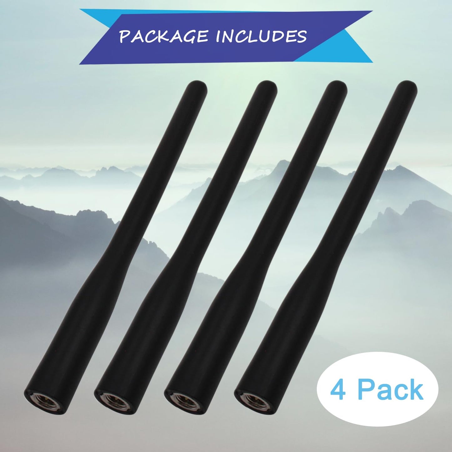 Afadorable 4Pcs CAT460 Marine VHF Antenna Fit for HX270S HX370S HX280S HX290 HX300 HX400 HX870 HX890 HX380 HX460 HX751 HX851 HX500S HX600S HX750S
