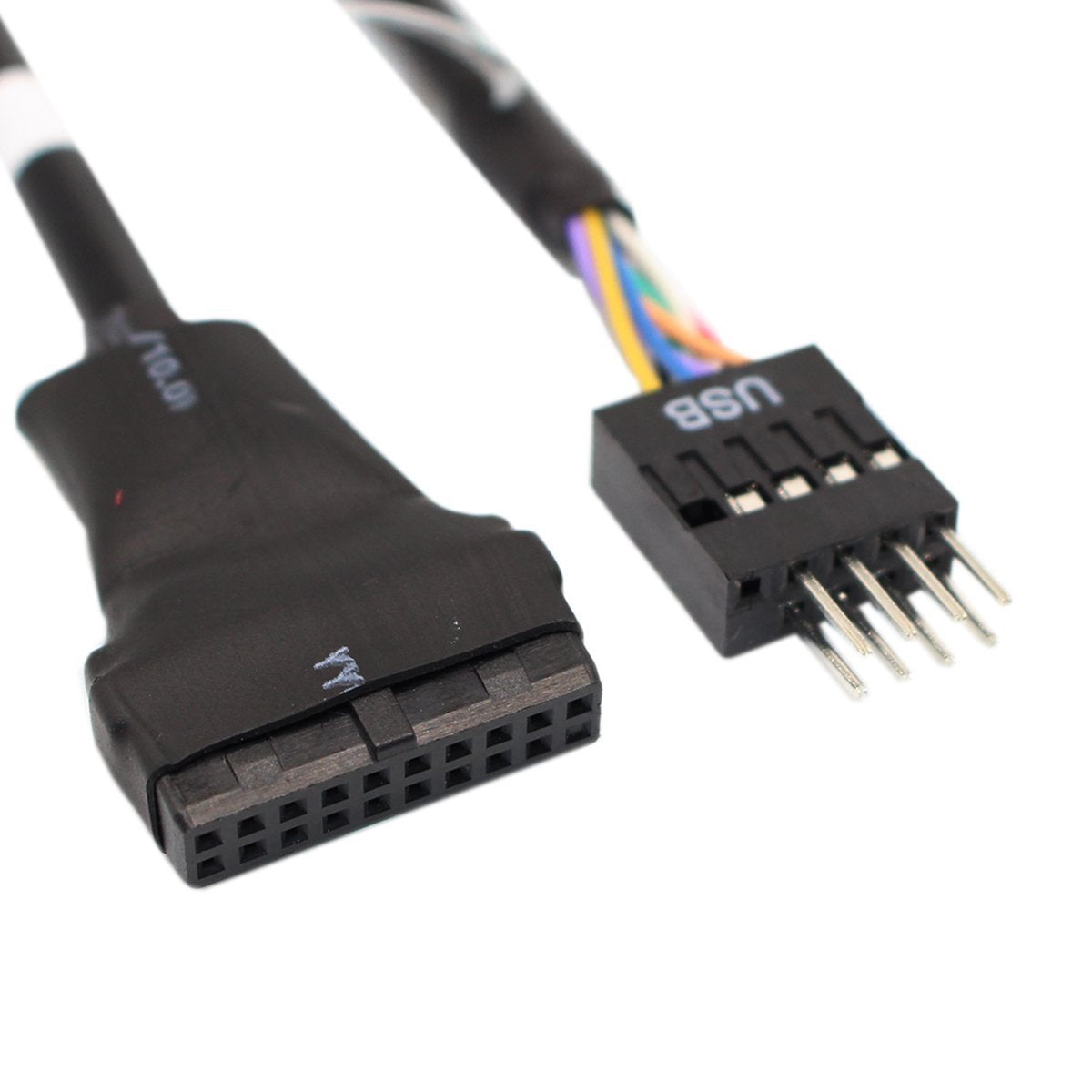 Tekit USB Motherboard Connector USB3.0 20Pin Female to USB2.0 9Pin Male Motherboard Adapter Converter Cable