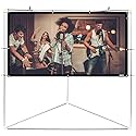 Pyle 84" Outdoor Portable Matt White Theater TV Projector Screen w/ Triangle Stand - 84 inch, 16:9, 1.15 Gain Full HD Projection for Movie / Cinema