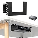 Metal Under Desk Mount and Wall Mount for Anker Prime Charger 200W, Tailor-Made for Anker Prime Charger Device,Black Steel Wall and Under Desk Mount