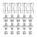 20Pcs Camera Mount Screw Kit, Portable 1/4 Inch to 3/8 Inch,1/4 to 1/4 Threaded Ring Screw Converter Threaded Adapter Accessory for DSLR,Flash,Light