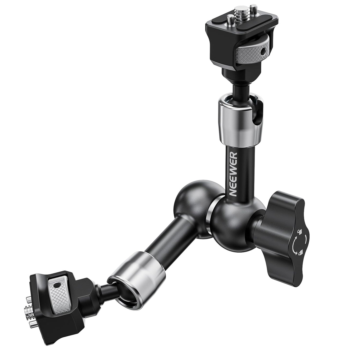 NEEWER 7" Articulating Magic Arm with 360° Ball Heads & Locating Pins for ARRI, Camera Monitor Mount with 1/4" Screws for DSLR Action Camera Monitor